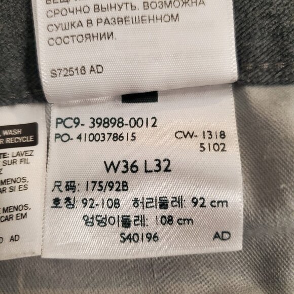 Dockers Straight Fit Khakis Casual Pants w/ Zipper Pocket Green Mens 36x32 - Picture 7 of 10